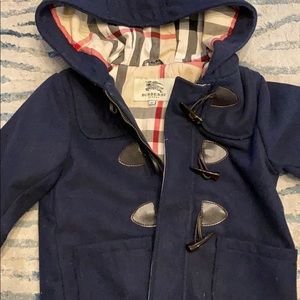 Burberry authentic wool kids pea coat